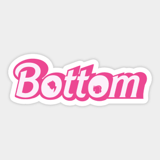 Bottom Barbie Sticker